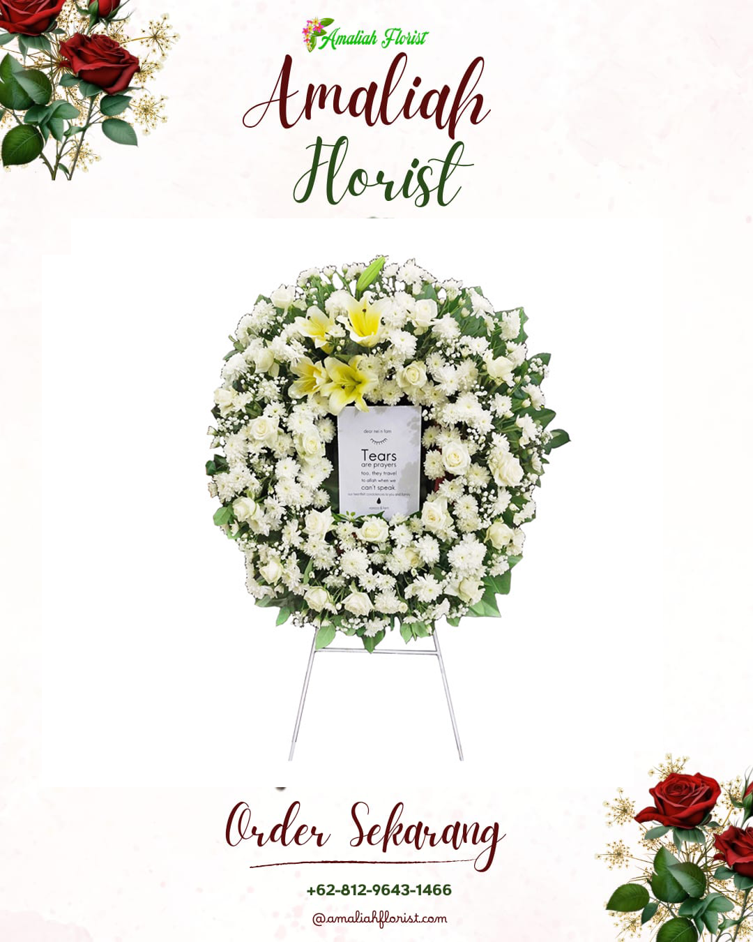 Krans Bunga Duka Suboh